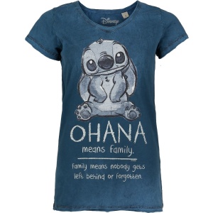 Lilo & Stitch Las Ohana Dámské tričko modrá - Merchstore.cz