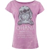 Lilo & Stitch Las Ohana Dámské tričko růžová - Merchstore.cz