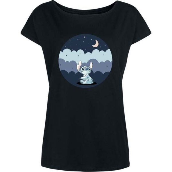 Lilo & Stitch Moonlover Dámské tričko černá - Merchstore.cz