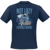 Lilo & Stitch Not Lazy Tričko modrá - Merchstore.cz