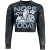Lilo & Stitch Not Today Dámská mikina černá - Merchstore.cz