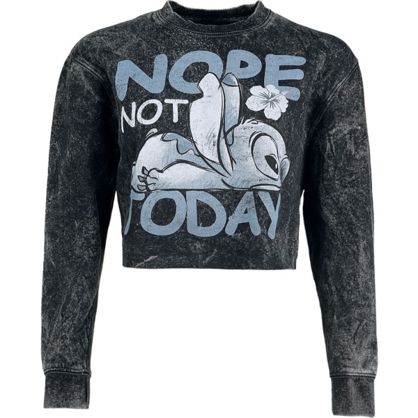 Lilo & Stitch Not Today Dámská mikina černá - Merchstore.cz