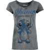 Lilo & Stitch Ohana Dámské tričko světle šedá - Merchstore.cz