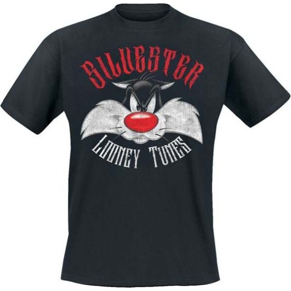 Looney Tunes Angry Sylvester Tričko černá - Merchstore.cz