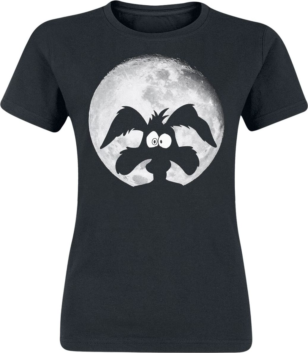 Looney Tunes Coyote - Moonlight Dámské tričko černá - Merchstore.cz Looney Tunes Coyote - Moonlight Dámské tričko černá - Merchstore.cz