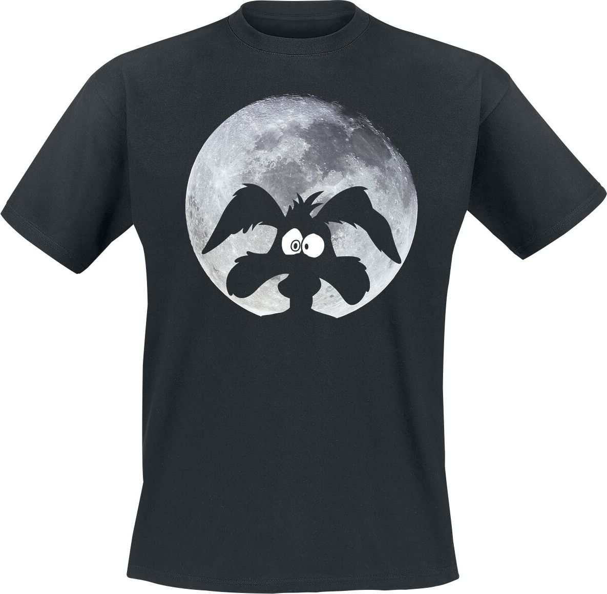 Looney Tunes Coyote - Moonlight Tričko černá - Merchstore.cz Looney Tunes Coyote - Moonlight Tričko černá - Merchstore.cz