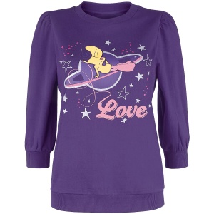 Looney Tunes Love Dámská mikina tmavě fialová - Merchstore.cz