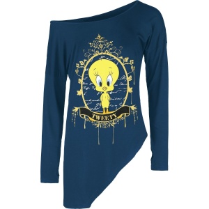 Looney Tunes Tweety Dámské tričko s dlouhými rukávy modrá - Merchstore.cz
