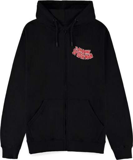 Marvel Spider-Man Mikina s kapucí na zip černá - Merchstore.cz Marvel Spider-Man Mikina s kapucí na zip černá - Merchstore.cz