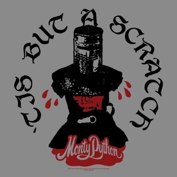 Monty Python Black Night Scratch Tričko šedá - Merchstore.cz