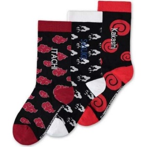 Naruto Sasuke Kakashi Itachi (balení 3 ks) Ponožky vícebarevný - Merchstore.cz