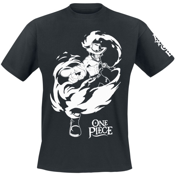 One Piece Ace Tričko černá - Merchstore.cz