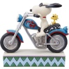 Peanuts Figurka Snoopy Riding Motorcycle Sberatelská postava vícebarevný - Merchstore.cz