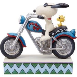 Peanuts Figurka Snoopy Riding Motorcycle Sberatelská postava vícebarevný - Merchstore.cz