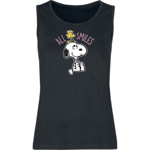 Peanuts Snoopy And Woodstock - All Smiles Dámský top černá - Merchstore.cz