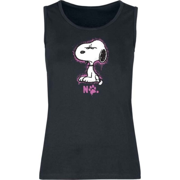 Peanuts Snoopy - No Dámský top černá - Merchstore.cz