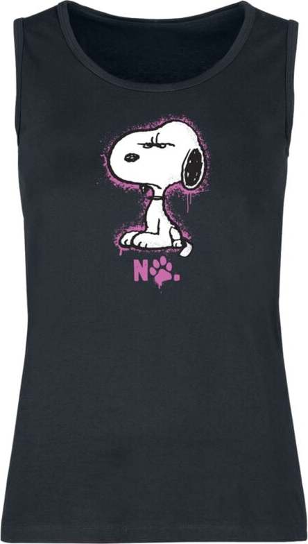 Peanuts Snoopy - No Dámský top černá - Merchstore.cz Peanuts Snoopy - No Dámský top černá - Merchstore.cz