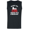 Peanuts Snoopy - Wake Me When It´s Friday Tank top černá - Merchstore.cz