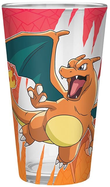 Pokémon Charizard sklenicka transparentní - Merchstore.cz Pokémon Charizard sklenicka transparentní - Merchstore.cz