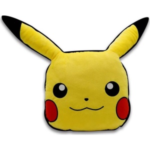 Pokémon Pikachu dekorace polštár žlutá/cerná - Merchstore.cz