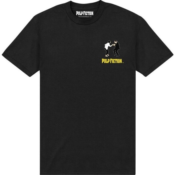 Pulp Fiction Mia und Vincent - Logo - Brustprint Tričko černá - Merchstore.cz