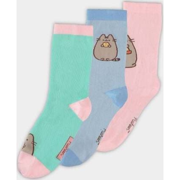Pusheen Klasické ponožky (balení 3 párů) Ponožky vícebarevný - Merchstore.cz
