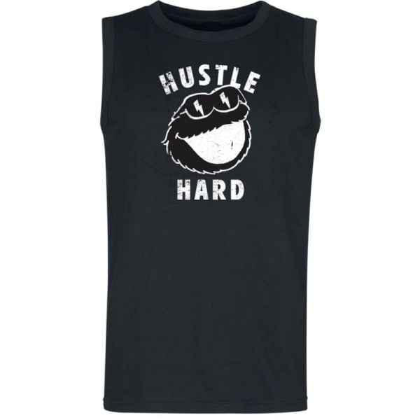 Sesame Street Cookie Monster - Hustle Hard Tank top černá - Merchstore.cz