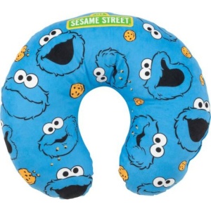 Sesame Street Cookie Monster polštár za krk modrá/cerná - Merchstore.cz