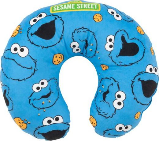 Sesame Street Cookie Monster polštár za krk modrá/cerná - Merchstore.cz Sesame Street Cookie Monster polštár za krk modrá/cerná - Merchstore.cz