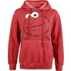 Sesame Street Elmo Charmy Dámská mikina s kapucí červená - Merchstore.cz