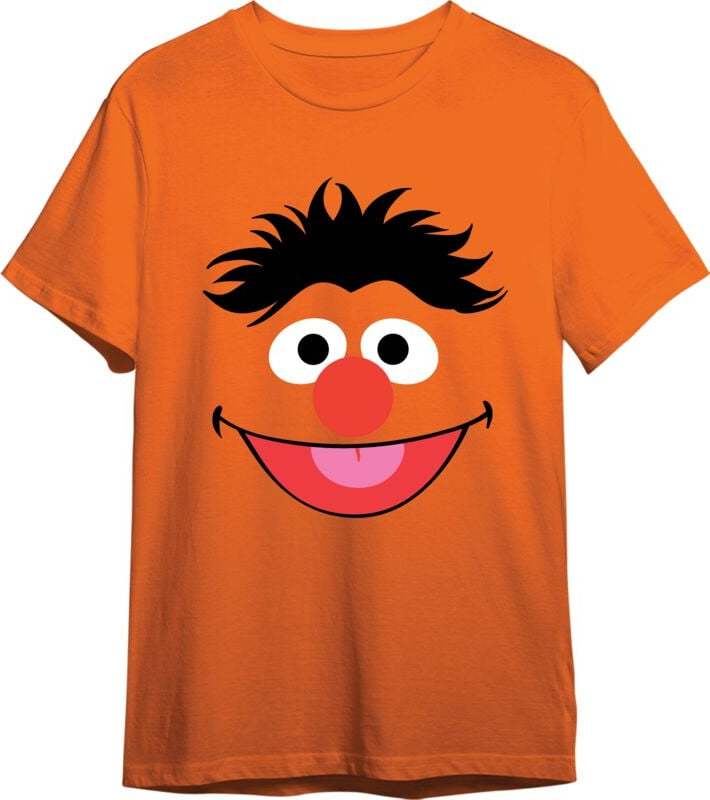 Sesame Street Ernie Tričko oranžová - Merchstore.cz Sesame Street Ernie Tričko oranžová - Merchstore.cz