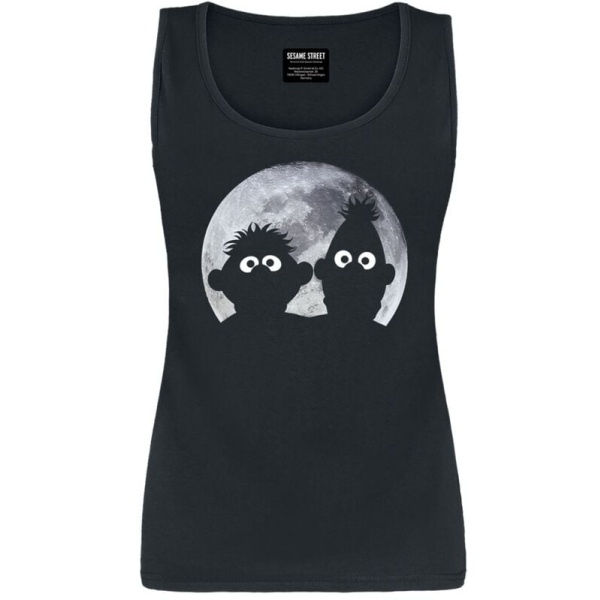 Sesame Street Ernie und Bert - Moonnight Dámský top černá - Merchstore.cz