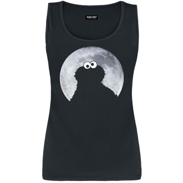 Sesame Street Krümelmonster - Moonnight Dámský top černá - Merchstore.cz