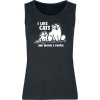 Simon's Cat I Like Cats And Maybe 3 People Dámský top černá - Merchstore.cz