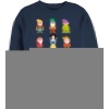 Sněhurka a sedm trpaslíků Pixel Dwarf Dámská mikina námořnická modrá - Merchstore.cz