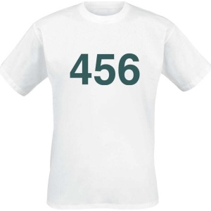 Squid Game Player 456 Tričko bílá - Merchstore.cz