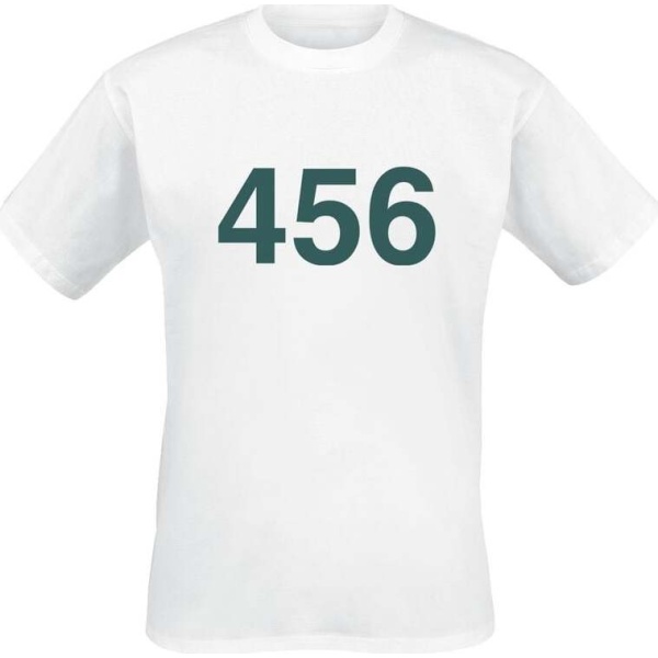 Squid Game Player 456 Tričko bílá - Merchstore.cz