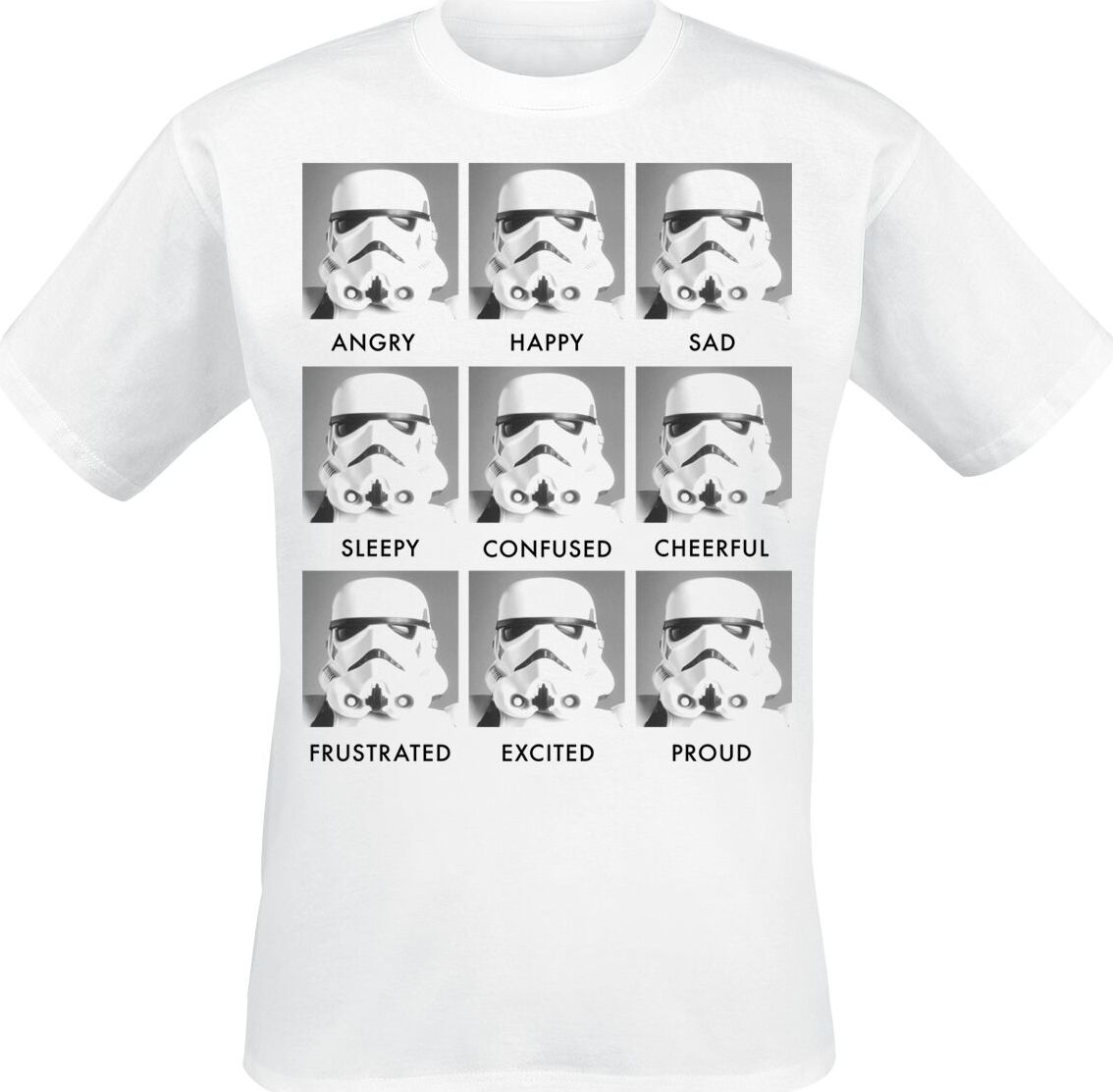 Star Wars Stormtrooper - Emotions Tričko bílá - Merchstore.cz Star Wars Stormtrooper - Emotions Tričko bílá - Merchstore.cz