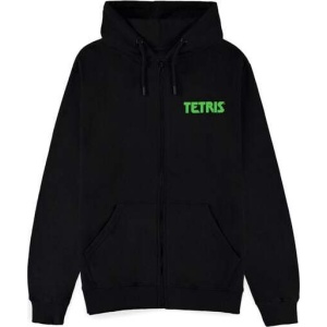 Tetris Block Party Mikina s kapucí na zip černá - Merchstore.cz