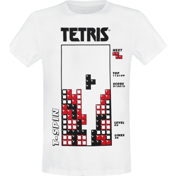 Tetris Tričko bílá - Merchstore.cz