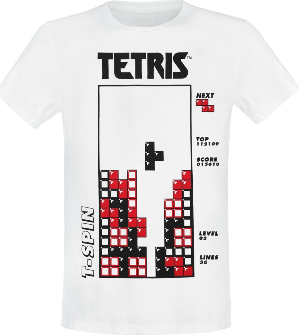 Tetris Tričko bílá - Merchstore.cz Tetris Tričko bílá - Merchstore.cz