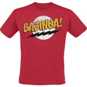 The Big Bang Theory Bazinga Tričko červená - Merchstore.cz