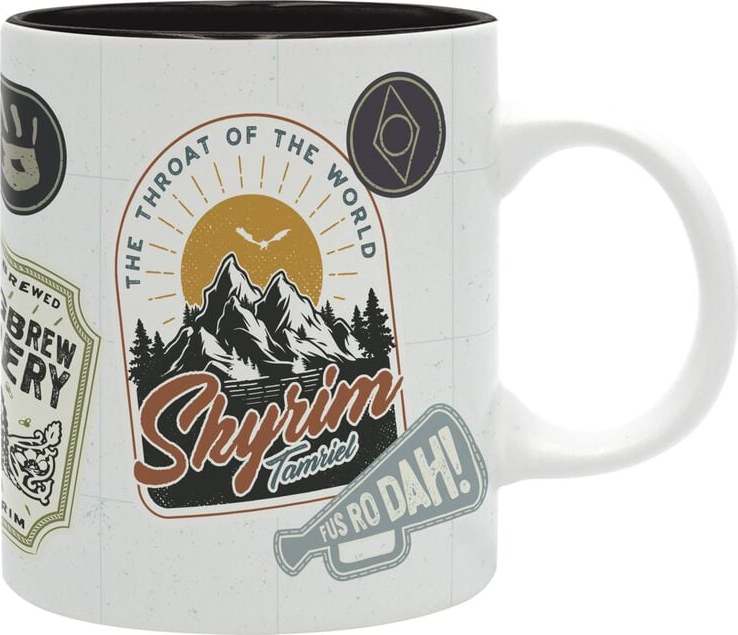 The Elder Scrolls V - Skyrim Badges Hrnek vícebarevný - Merchstore.cz The Elder Scrolls V - Skyrim Badges Hrnek vícebarevný - Merchstore.cz