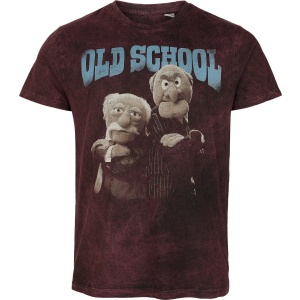 The Muppets Old School Tričko tmavě červená - Merchstore.cz