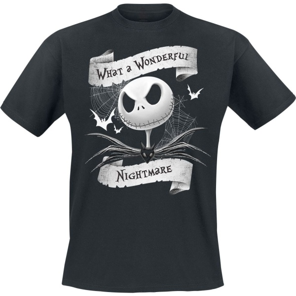 The Nightmare Before Christmas What A Wonderful Nightmare Tričko černá - Merchstore.cz