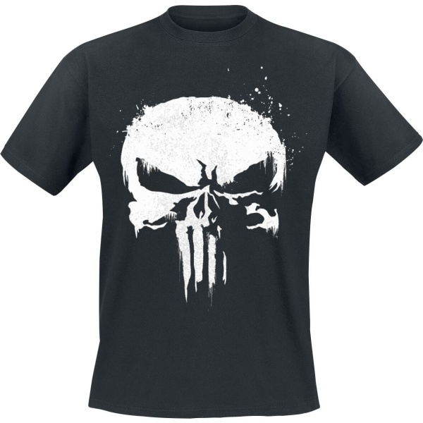 The Punisher Skull - Logo Tričko černá - Merchstore.cz