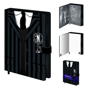 Wednesday Uniform Notes cerná/bílá - Merchstore.cz
