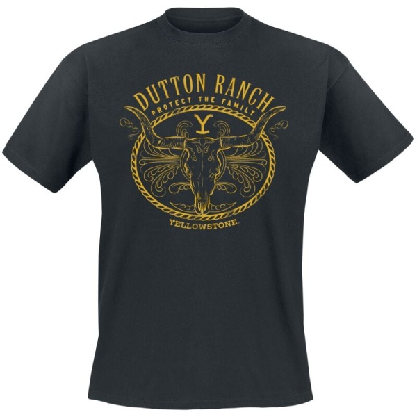 Yellowstone Protect The Family Tričko černá - Merchstore.cz