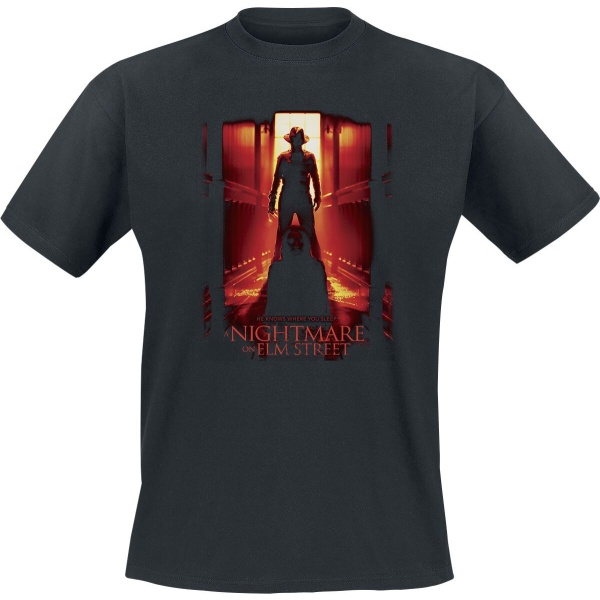 A Nightmare on Elm Street He Knows Where You Sleep Tričko černá - Merchstore.cz