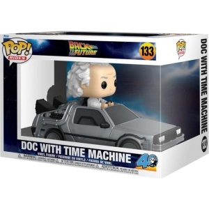 Back To The Future Vinylová figurka č.133 Doc with Time Machine (Pop! Rides Deluxe) Sberatelská postava standard - Merchstore.cz